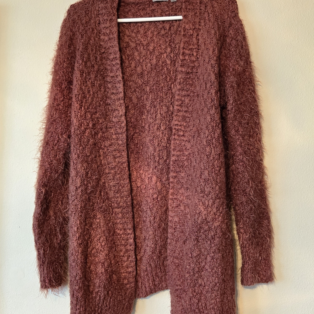 Simple Women's Cardigan in Rich Rust